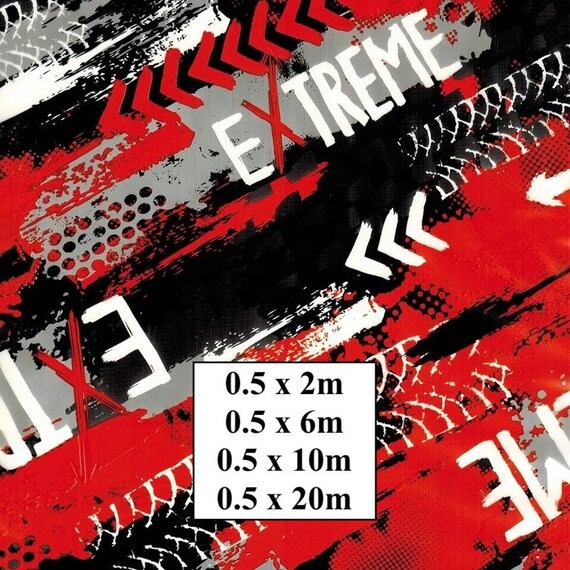 Hydrographic Water Transfer Film - Hydrographic dipping - Water Dipping Film - Hydro Dipping Print Extreme Red