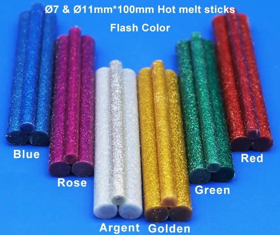 Hot Melt Glue Stick 7mm or 11mm×100mm - Glitter Glue Sticks - DIY Artwork
