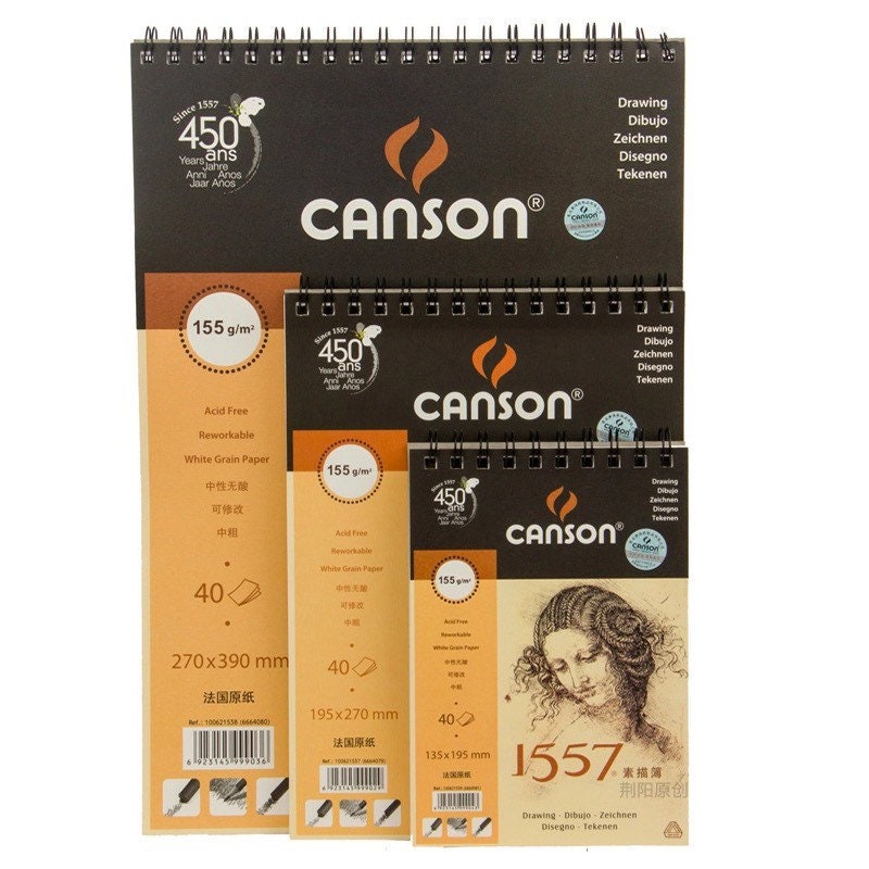 CANSON 1557 Professional Watercolor Book/Pad/Paper 8/16/32K A3/A4