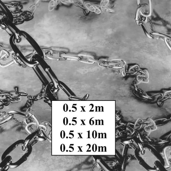 Hydrographic Water Transfer Film - Hydrographic dipping - Water Dipping Film - Hydro Dipping Print Metal Chains