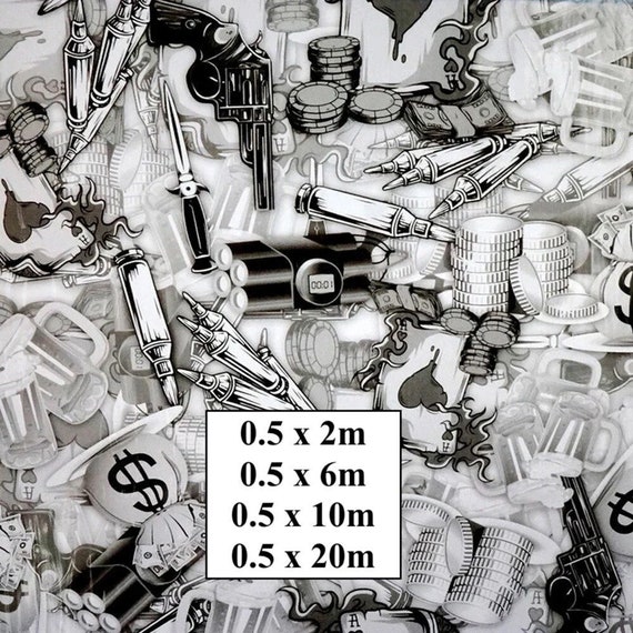 Hydrographic Water Transfer Film - Hydrographic dipping - Water Dipping Film - Hydro Dipping Print Money