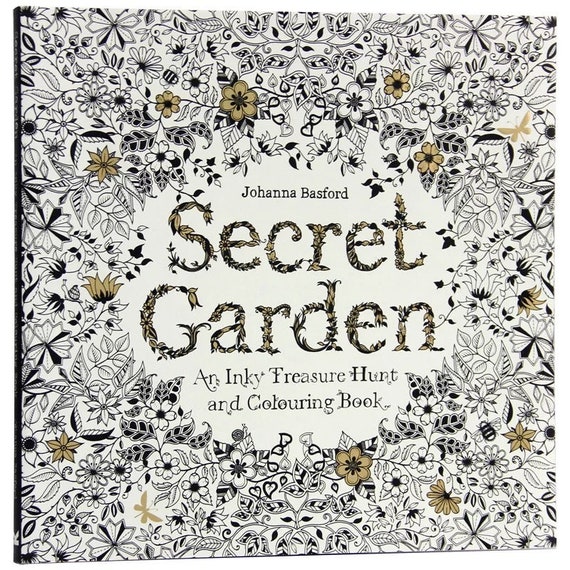 Adult Colouring Book 96 Pages - Secret Garden - Stress Relieving Craft