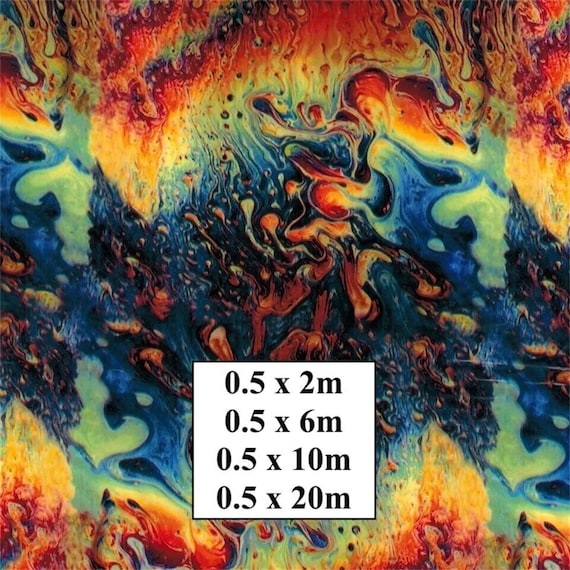 Hydrographic Water Transfer Film - Hydrographic dipping - Water Dipping Film - Hydro Dipping Print Mixing Colours