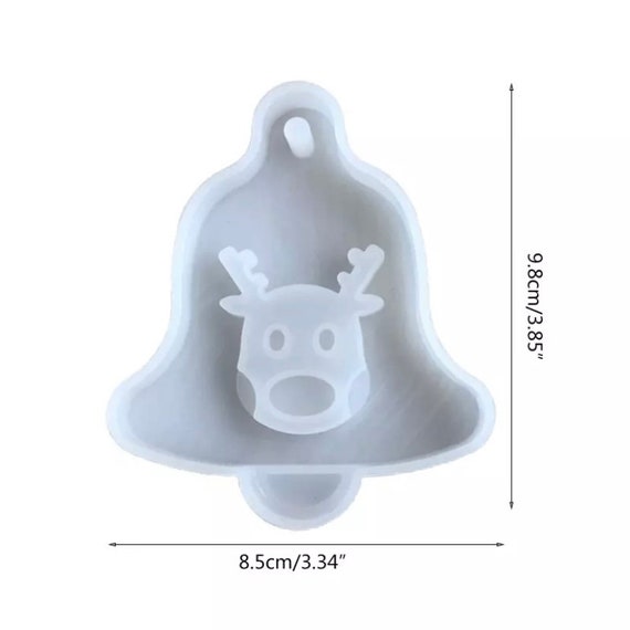 Christmas Bell Silicone Mould for Hanging Ornaments #1 - Mould for Epoxy Resin Castings