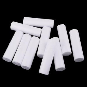 White Styrofoam Pillar 9-12cm - 10 Pack - Polystyrene Foam Cylinder - DIY Craft