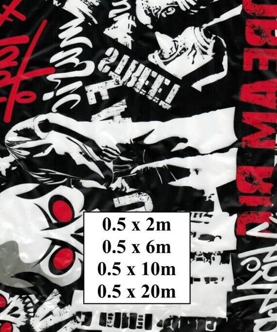 Hydrographic Water Transfer Film - Hydrographic dipping - Water Dipping Film - Hydro Dipping Print Street Music