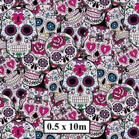Hydrographic Water Transfer Film - Hydrographic dipping - Water Dipping Film - Hydro Dipping Print Sugar Skulls