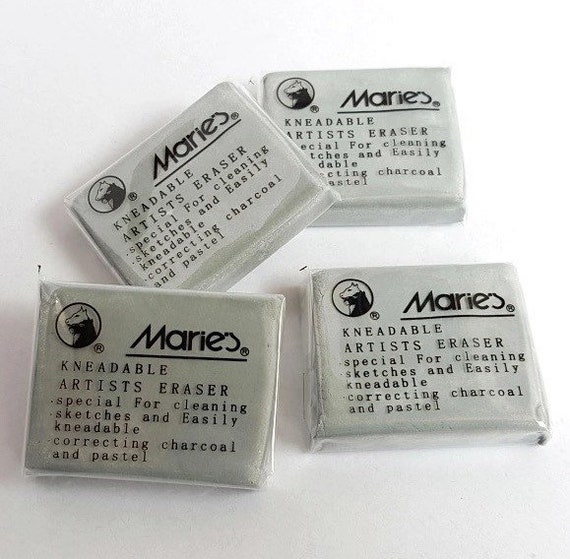 Soft Kneadable Artist Erasers 5 Pack - for Pencil and Charcoal Correction - Art Supply, Stationery