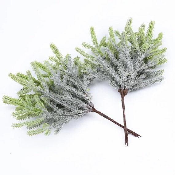 6 Pack Artificial Pine Branches Christmas Decor DIY Wreath 