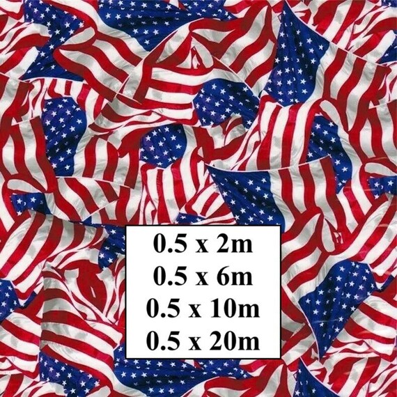 Hydrographic Water Transfer Film - Hydrographic dipping - Water Dipping Film - Hydro Dipping Print American Flag
