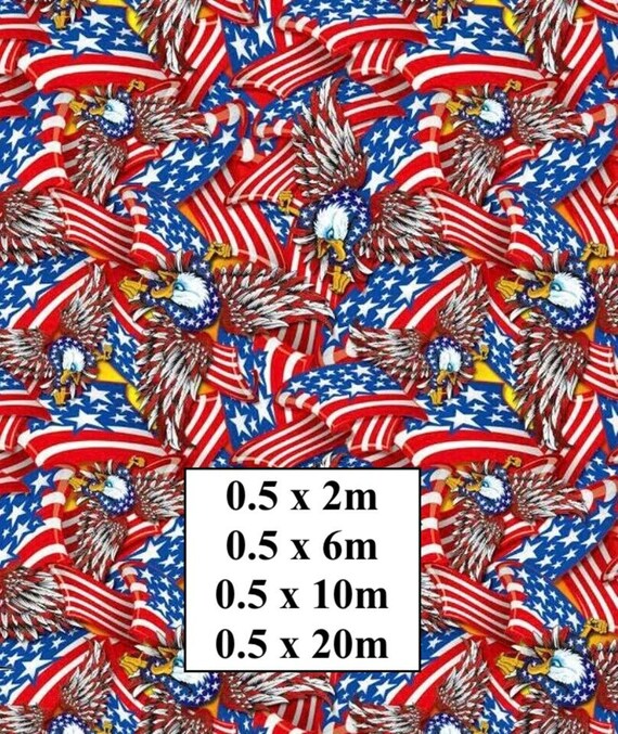 Hydrographic Water Transfer Film - Hydrographic dipping - Water Dipping Film - Hydro Dipping Print American Eagle