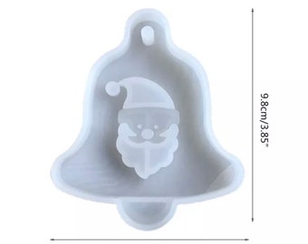 Christmas Bell Silicone Mould for Hanging Ornaments #2 - Mould for Epoxy Resin Castings