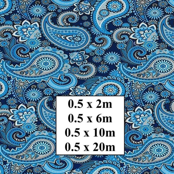 Hydrographic Water Transfer Film - Hydrographic dipping - Water Dipping Film - Hydro Dipping Print Blue Zentangles