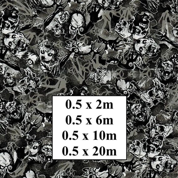 Hydrographic Water Transfer Film - Hydrographic dipping - Water Dipping Film - Hydro Dipping Print Horror