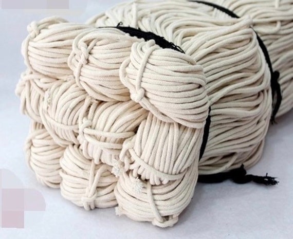 Twisted cotton rope 4mm - Pure White