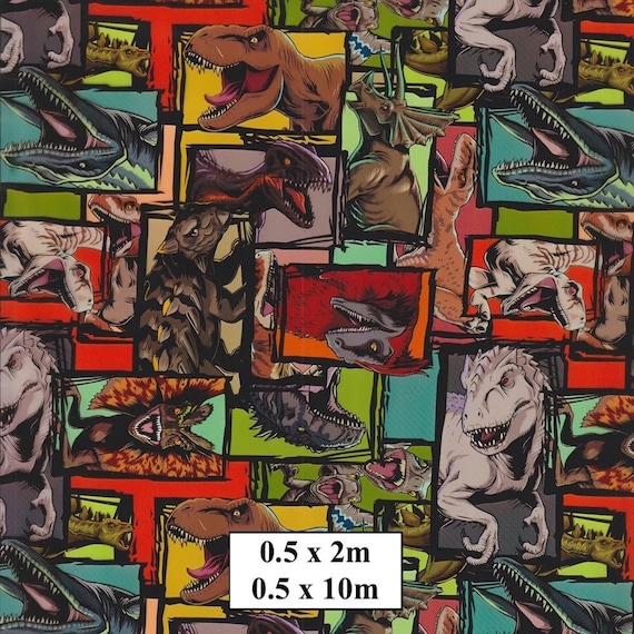Hydrographic Water Transfer Film - Hydrographic dipping - Water Dipping Film - Hydro Dipping Print Dinosaurs