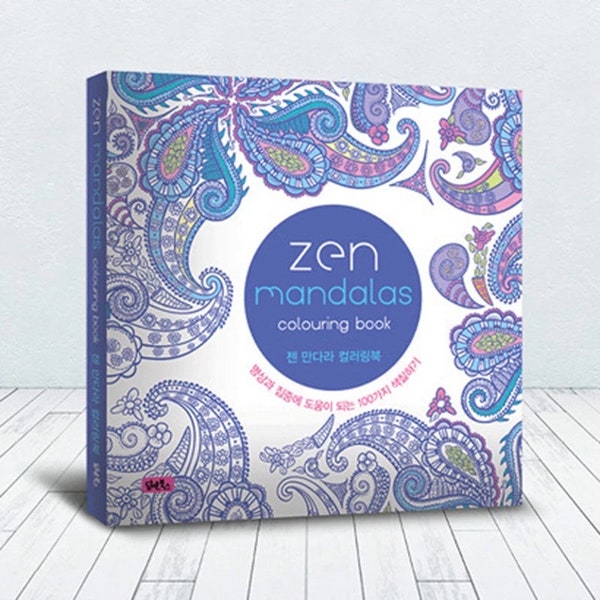 Adult Colouring Book 120 Pages - Zen mandalas - Stress Relieving Craft