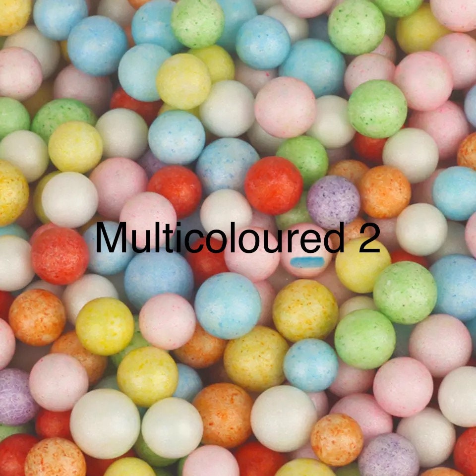 Multicoloured Mini Styrofoam Balls - Polystyrene Box Filler - 12