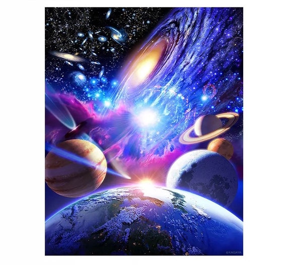 Paint by Numbers Kit - DIY Painting Kit - Gift Idea - Imaginary Universe - 3 Sizes
