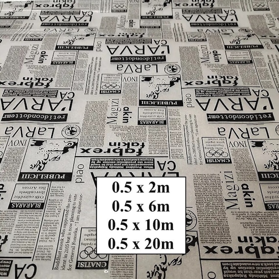 Hydrographic Water Transfer Film - Hydrographic dipping - Water Dipping Film - Hydro Dipping Print Newspaper Page