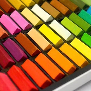 Soft Pastels Art Set - 24/32/48/64 Colours - High Pigmentation - Drawing Crayons