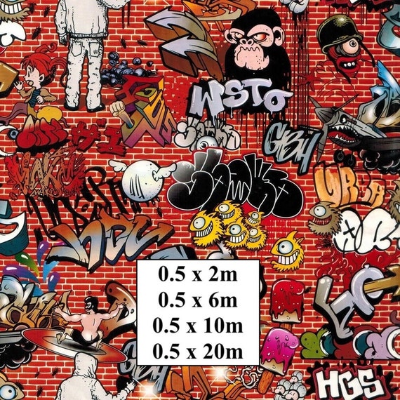 Hydrographic Water Transfer Film - Hydrographic dipping - Water Dipping Film - Hydro Dipping Print Street Art