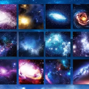 50 Stück Galaxy Bunt Bastelpapier - Farbe Origami Papier - DIY Scrapbooking, Kartenherstellung, Geschenk