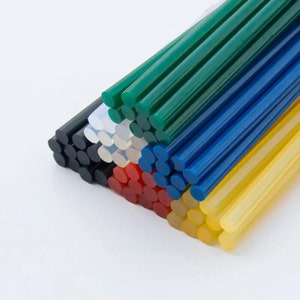 Heißkleber Stick 7mm oder 11mm 10er Pack - Farbige Klebestifte - DIY Artwork