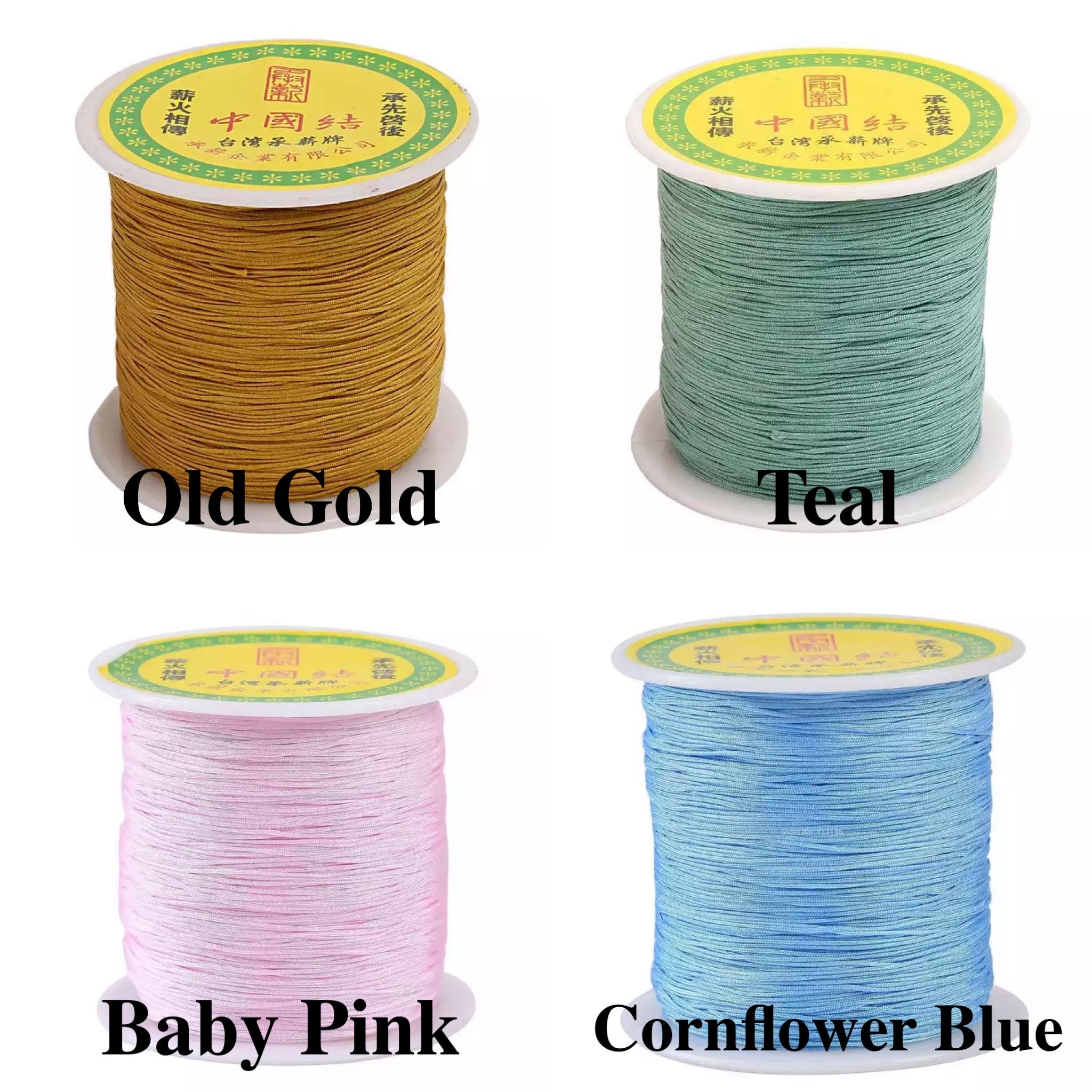 Braided Nylon Jewelry Cord 0.2 mm 0.6 mm 0.8 mm - Beading String Threa –  LightningStore