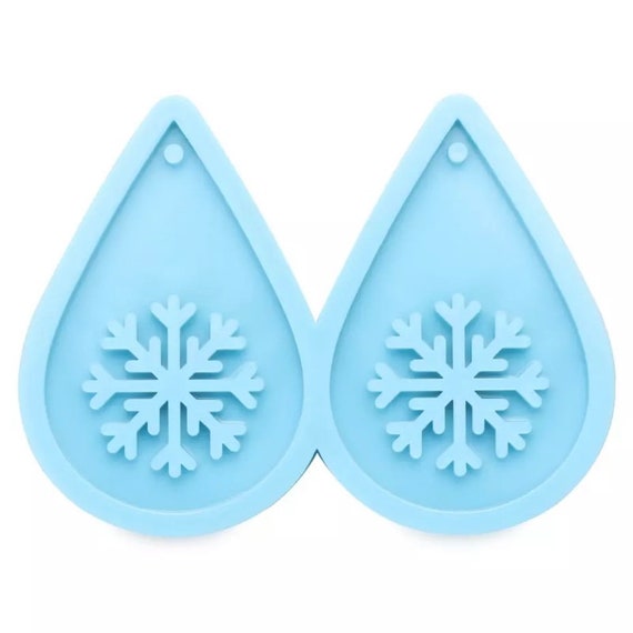 Snowflake Keyring or Earring Silicone Mould - Mould for Epoxy Resin Castings