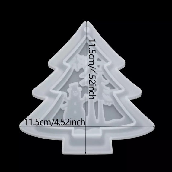 Christmas Tree Silicone Mould for Hanging Ornaments #1 - Mould for Epoxy Resin Castings