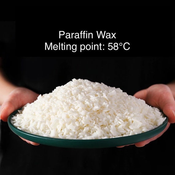 White Paraffin Wax for Candle Making - Wax Flakes 500g - Melting point 58 Celsius