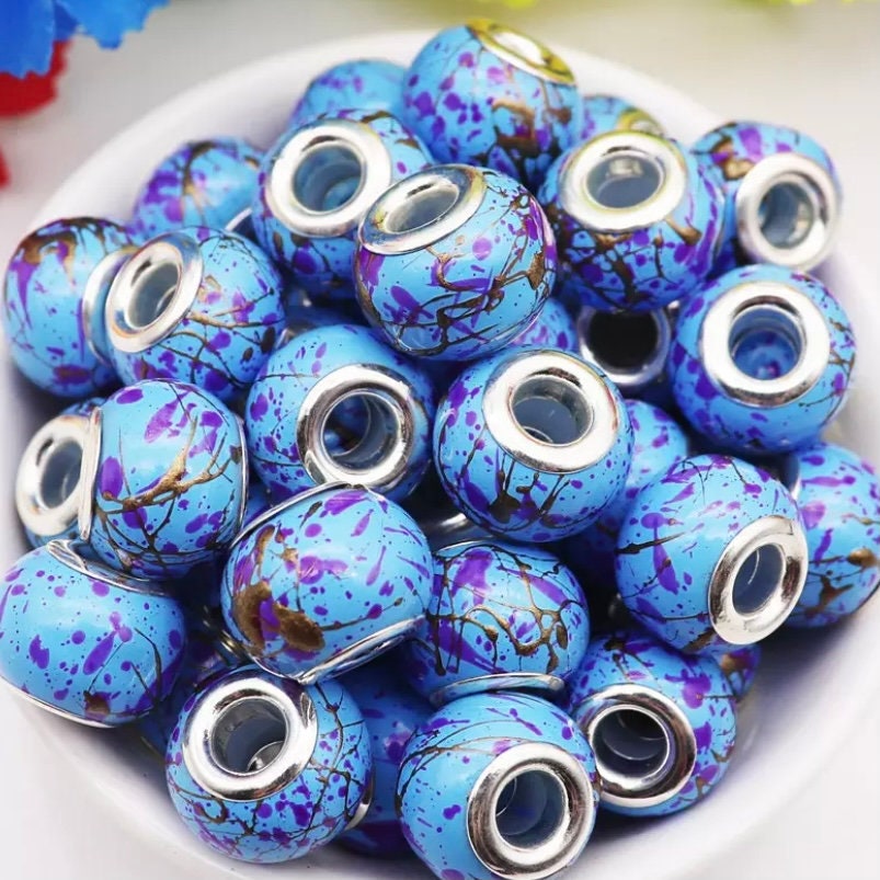 Extra Large, Large Hole Variety Glass Beads