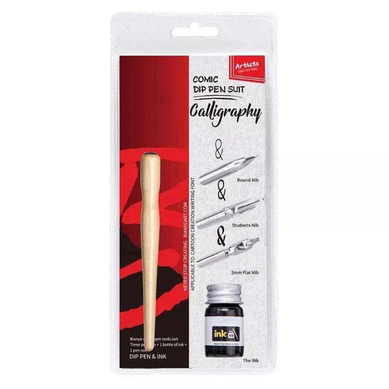 Manga Dip Pen Holder Set Comic Drawing Painting Tools Kit