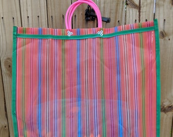 Large Mercado bag, Market bag, Beach Bag, Multi Use Bag, Bolsa de Mandado, Mexican Fiesta, Mexican Bag