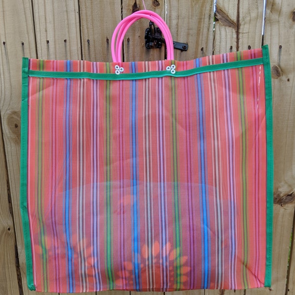 Large Mercado bag, Market bag, Beach Bag, Multi Use Bag, Bolsa de Mandado, Mexican Fiesta, Mexican Bag
