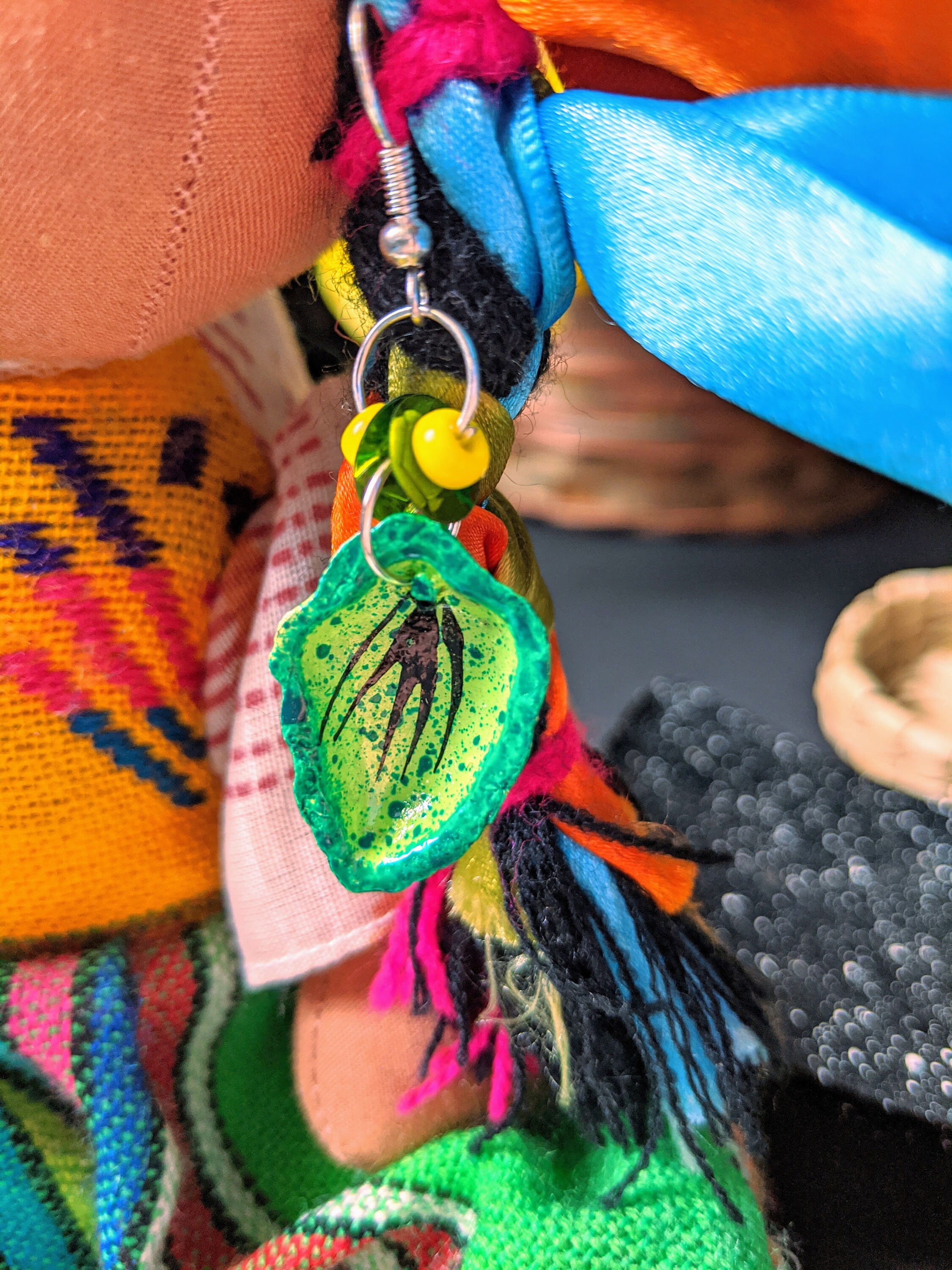 Traditional Mexican Leaf Earrings Handmade Hecho en Mexico Etsy