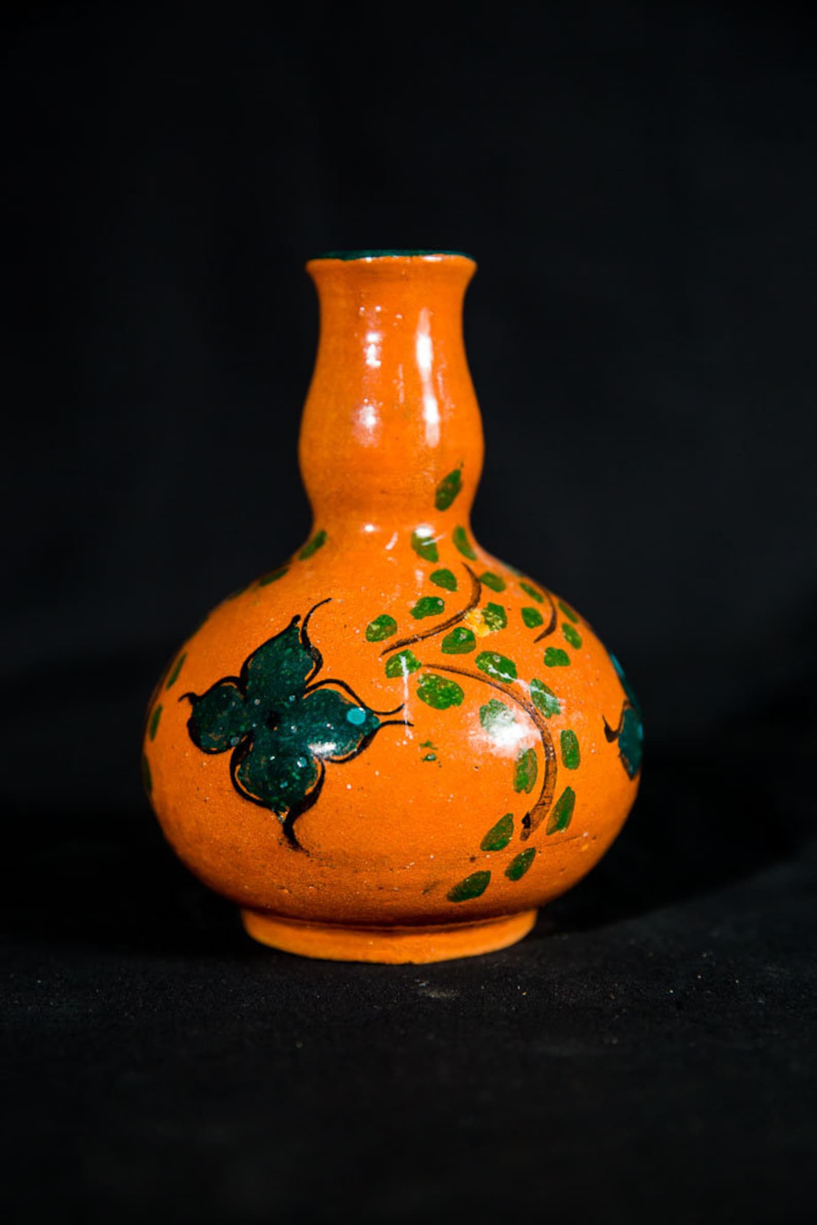 Handmade African Vase / Flower Painted & HandSculpted Pitcher Etsy