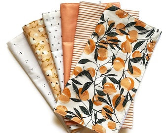Reusable 3ply Cotton Paper Paperless Towels with Optional Snaps | Eco-friendly, Zero Waste Gift, Waste-free | Modern Fall Autumn Harvest Set