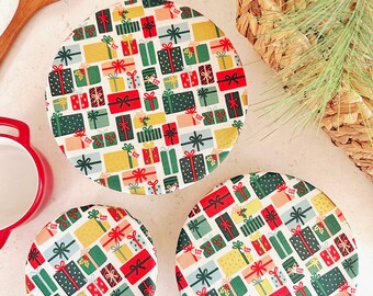 Christmas Presents Cotton Fabric Food Baking Bread Mixer Bowl Covers | Reusable Washable Zero Waste Eco-friendly Sustainable Gift Kitchen