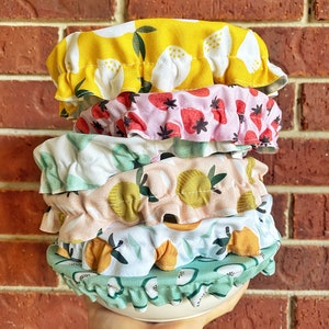 Reusable Washable Cotton Fabric Food Baking Bread Fruits Mixer Bowl Covers Zero Waste Eco-friendly Sustainable Gift Kitchen Tool Accessory image 5