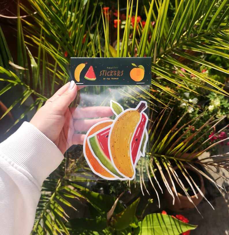 forest bugs outer space fruit VINYL STICKER PACKS sea life