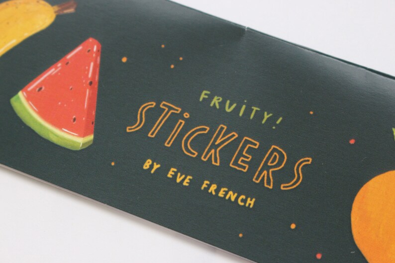 forest bugs outer space fruit VINYL STICKER PACKS sea life