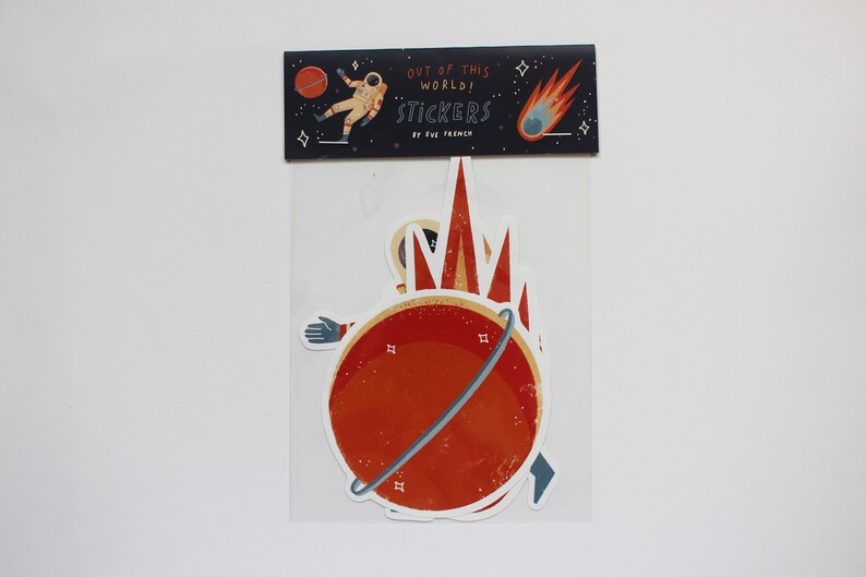forest bugs outer space fruit VINYL STICKER PACKS sea life