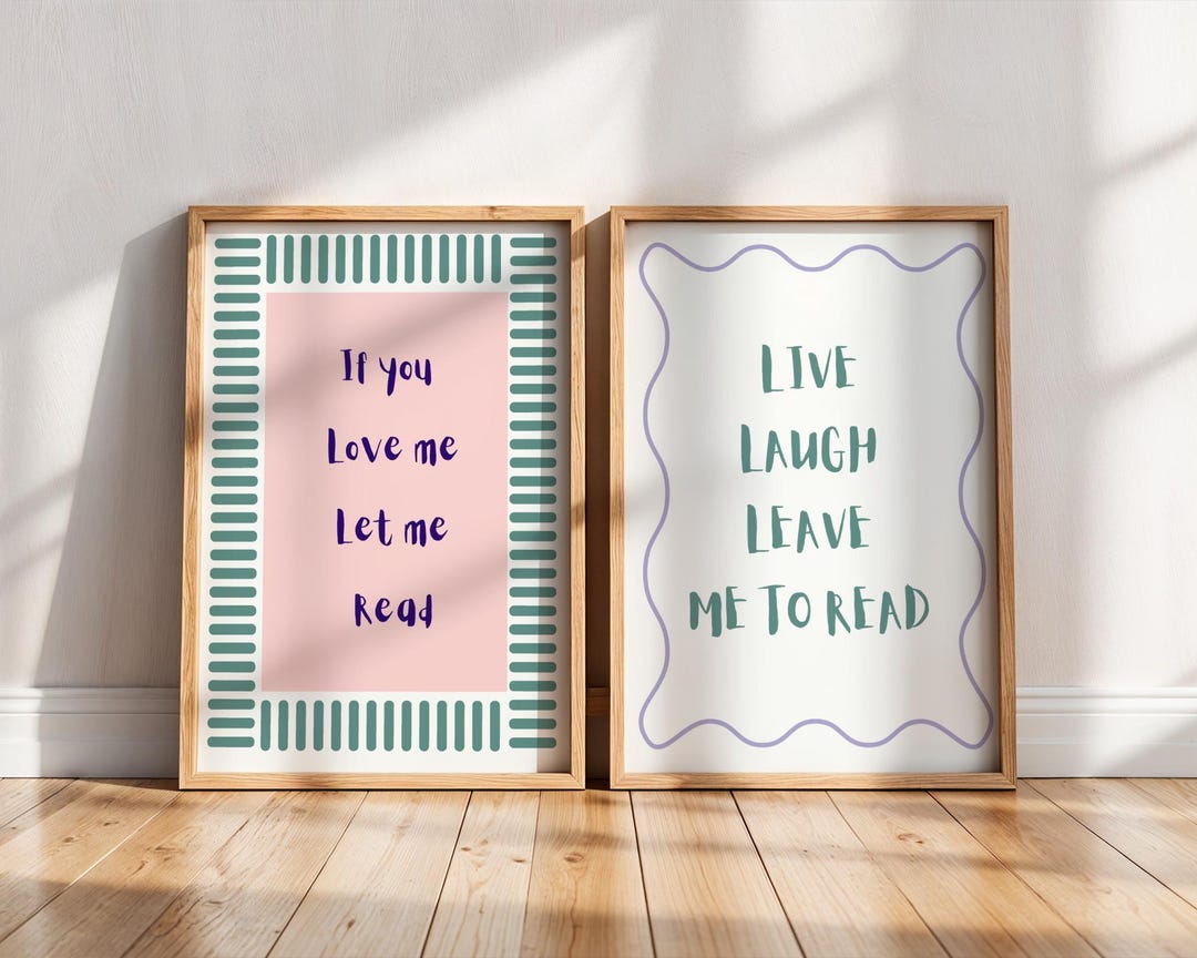 Book Lover Poster Bundle – Funny Reading Quotes, Digital Prints - Etsy