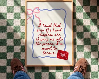 Affirmation Quote Printable Wall Art | Positive Mindset Decor | Digital Download