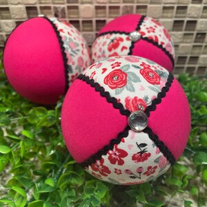 Valentines Ornaments, Valentines Wreath Attachments, Handmade Valentines Foam Ornaments, Designer Wreath Attachments, Pink Heart Ornaments