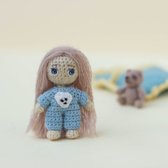 crochet mini doll