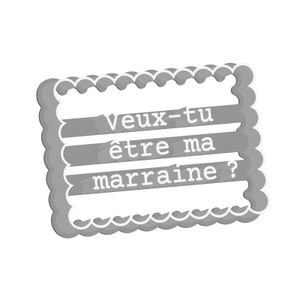 Godfather / Godmother request cookie cutter - cookie cutter