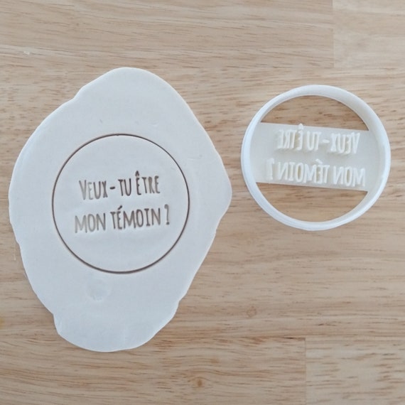 Emporte Piece Mariage Temoin Cookie Cutter Etsy